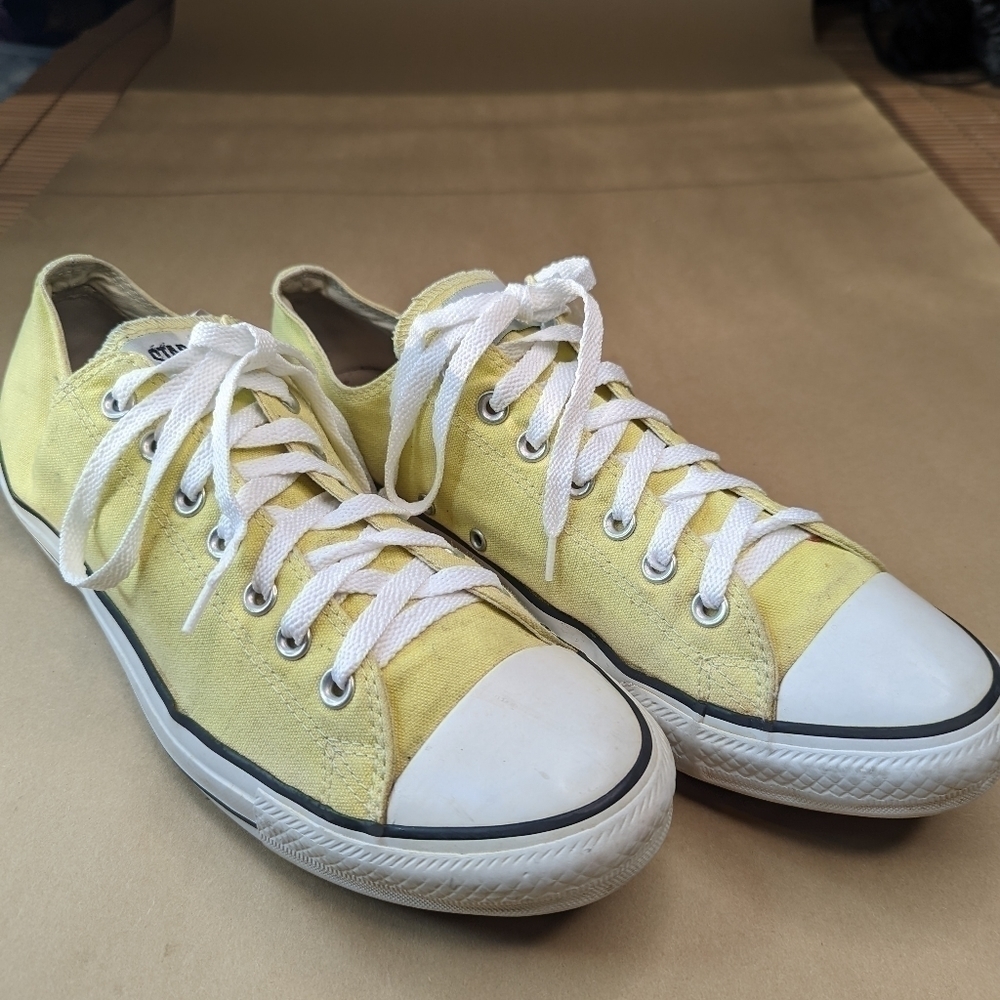 Converse Mens Chuck Taylor All Star Ox Unisex Golden Yellow sneakers Shoes Sz M